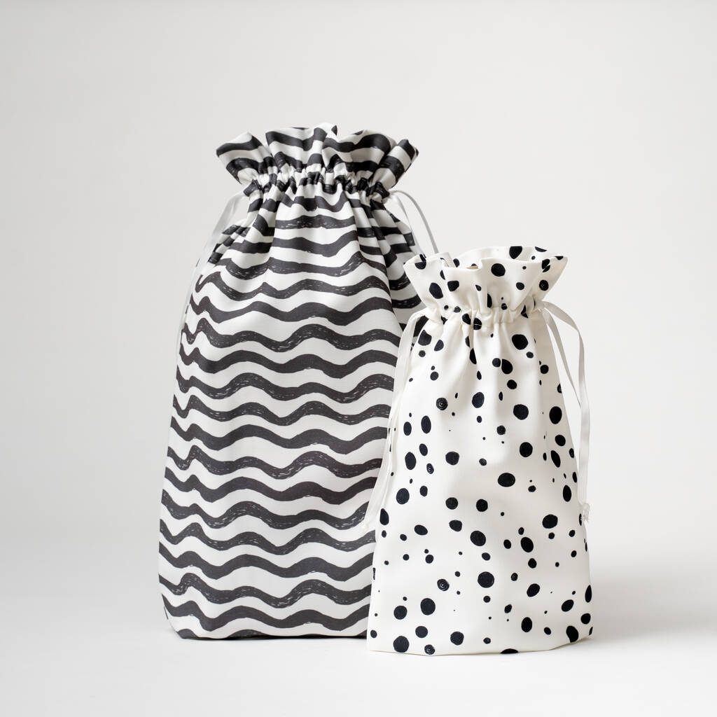 reusable cloth gift bags