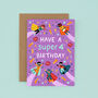 Any Age Superhero Birthday Card, Boys Age Birthday Card, Kids, thumbnail 3 of 8