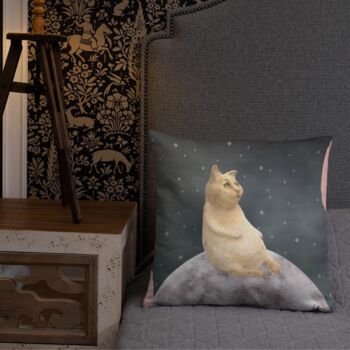 Personalised Cushion With Kitten And Planets, 5 of 6