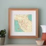 Personalised Tuscany Map Print Wall Art, thumbnail 3 of 5