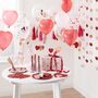 Heart Shaped Pink, Red And Confetti Balloons, thumbnail 2 of 2