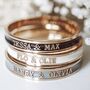 Kids Name Bangle In Gold Silver Or Rose Gold, thumbnail 1 of 12