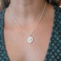 Engraved Sterling Silver Virgo Zodiac Necklace, thumbnail 4 of 7