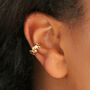 Star Earcuff In Silver And Gold Plating, thumbnail 1 of 8