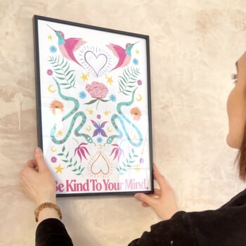 Be Kind To Your Mind Botanical Art Print, 2 of 6