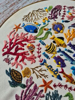 Ocean Wonders, Hand Embroidery Kit, 8 of 12
