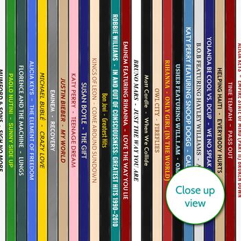 Personalised 16th Birthday Print Music Gift Year 2010, 4 of 8