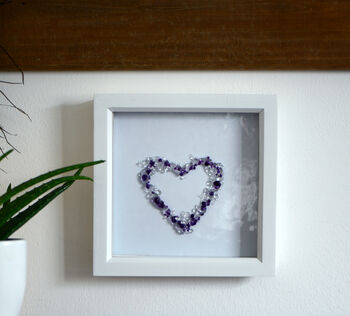 Crystal Clear And Red Heart Framed Art Work, 7 of 7