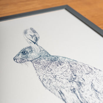 Blue Hare Wall Art, 2 of 4