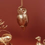 G Decor Antique Gold Animal Christmas Tree Baubles, thumbnail 3 of 6