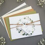 White Floral And Greenery Wedding Invitations Sample, thumbnail 1 of 5