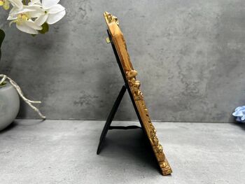 Vintage Gold Photo Frame 6x4 Floral Picture Frame Gift, 8 of 8