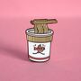 Cup Noodles Enamel Pin | Cute Pin Badges, thumbnail 3 of 5