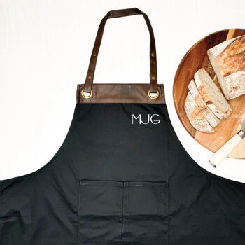 Modern Personalised Artisan Apron With Initials, 2 of 7