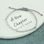 Sterling Silver 'A New Chapter' Morse Code Bracelet, thumbnail 5 of 6