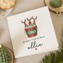 Funny Personalised Reinbeer Christmas Card For Dad, thumbnail 1 of 7