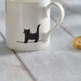 Cat Mugs, Set Of Four Fine Bone China, thumbnail 5 of 10