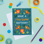 Any Age Lion Birthday Card, Boys, Kids Age Birthday Card, thumbnail 1 of 8