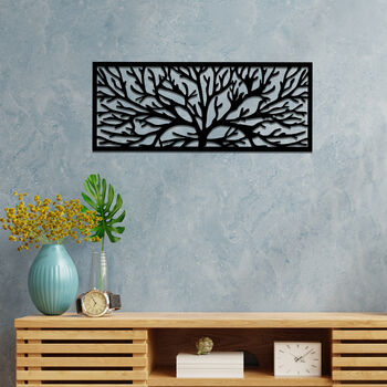 3D Metal Tree Branch Wall Art Modern Fireplace Decor, 5 of 12