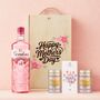 Mother’s Day Gordon's Pink Gin Gift Set In Wooden Keepsake Box, thumbnail 1 of 4