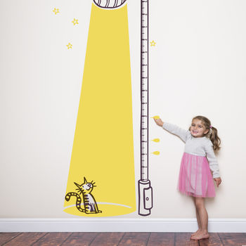 Cat In The Light Children’s Height Chart, 2 of 12