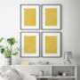 Set Of Four Floral Silhouette Unframed Home Prints, thumbnail 6 of 12