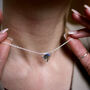 Forget Me Not Choker Style Sterling Silver Necklace, thumbnail 1 of 8