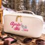 Personalised Open Flat Apres Ski Washbag, thumbnail 1 of 4