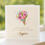Birthday Card For Sister With Pink Flowers, thumbnail 4 of 7