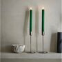 LED Chandelier Candles In Green | Set Of Two, thumbnail 1 of 2