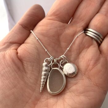 Sterling Silver Beach Finds Necklace, 2 of 6