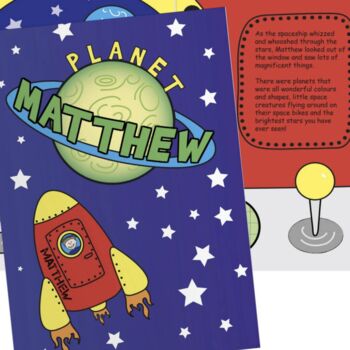 Personalised Space Story Book, 2 of 2