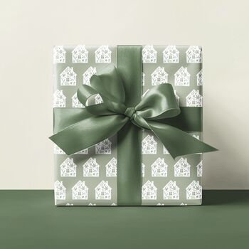 New Home House Design Wrapping Paper – Perfect For Housewarming Gifts, 2 of 11