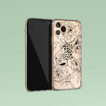 Leopard Floral Phone Case For iPhone, 4 of 11