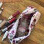 Block Print Washbag, Make Up Pouch, Travel Kit, thumbnail 11 of 12