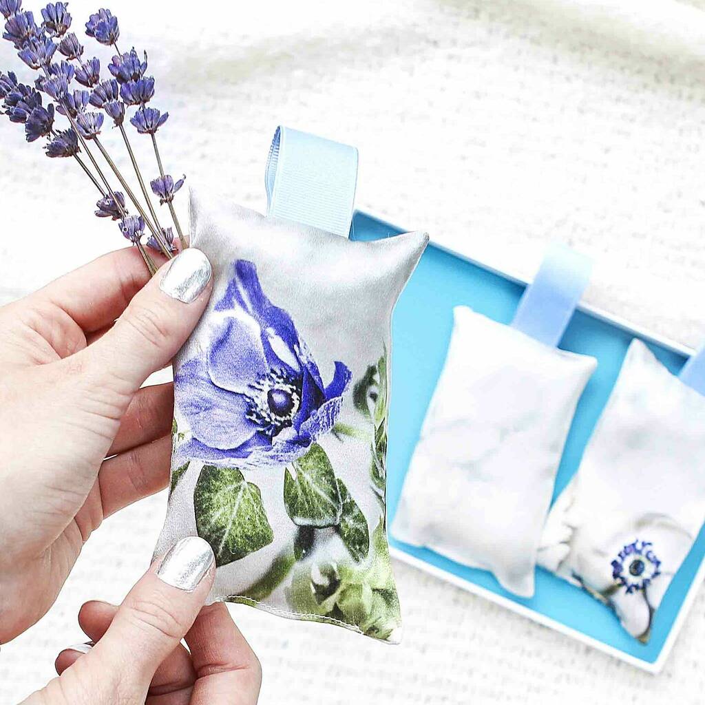 Lavender Bags Made From Silk By Stephie Ann | notonthehighstreet.com