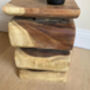 Hand Carved Solid Wooden Snake Side Table – 45cm, thumbnail 2 of 3