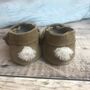 Suede Easter Bunny Baby Shoes With Sheepskin Tail, thumbnail 3 of 10