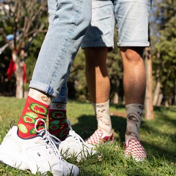 Veggie Pizza Slice Socks, 5 of 5