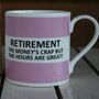 'Retirement' Coasters And Fine Bone China Mugs, thumbnail 1 of 7