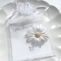Statement Daisy Gold And Silver Brooch | Flower Pin Gift For Her, thumbnail 4 of 11