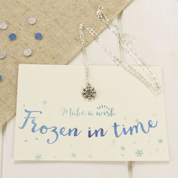 Frozen Snowflake Necklace, 3 of 4