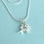 Personalised Sterling Silver Initial Goat Charm Necklace, thumbnail 1 of 4