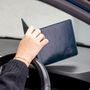 Blue Badge Parking Permit Wallet In Navy Leather, thumbnail 5 of 6