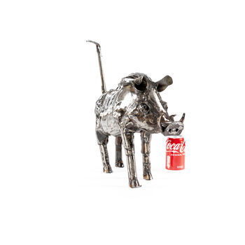 Small Warthog Metal Sculpture, 5 of 10