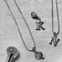 K Initial Charm Necklace Or Clip On Charm, thumbnail 1 of 4