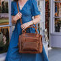 Leather Tote Bag With Multiple Pockets, thumbnail 2 of 7