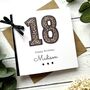 Personalised 18th Birthday Card, Leopard Print Design, thumbnail 2 of 3