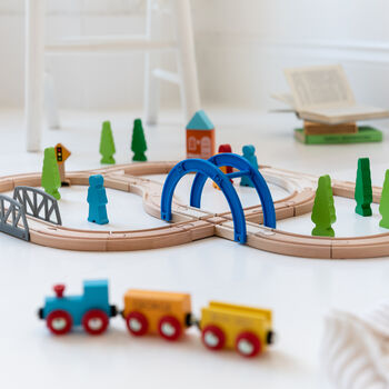 Personalised Wooden Big Journey Train Set, 4 of 6