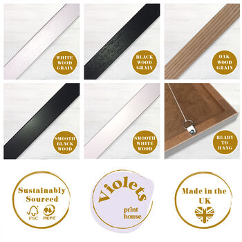 Christmas Wreath Art Print – Festive Wall Decor In Pink, Green And Gold, 6 of 6